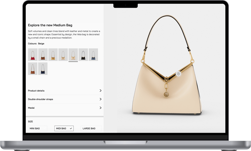 Etro Vela Frame Leather Medium Shoulder Bag in Beige, Online Product Page with Color Options and Details