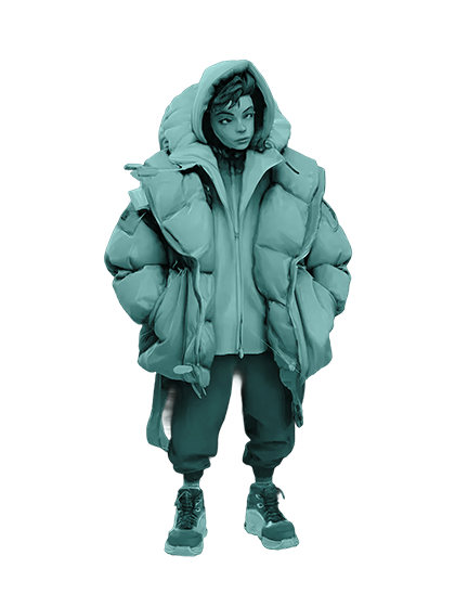 3D model: Hood Character (generated with Julian NXT)