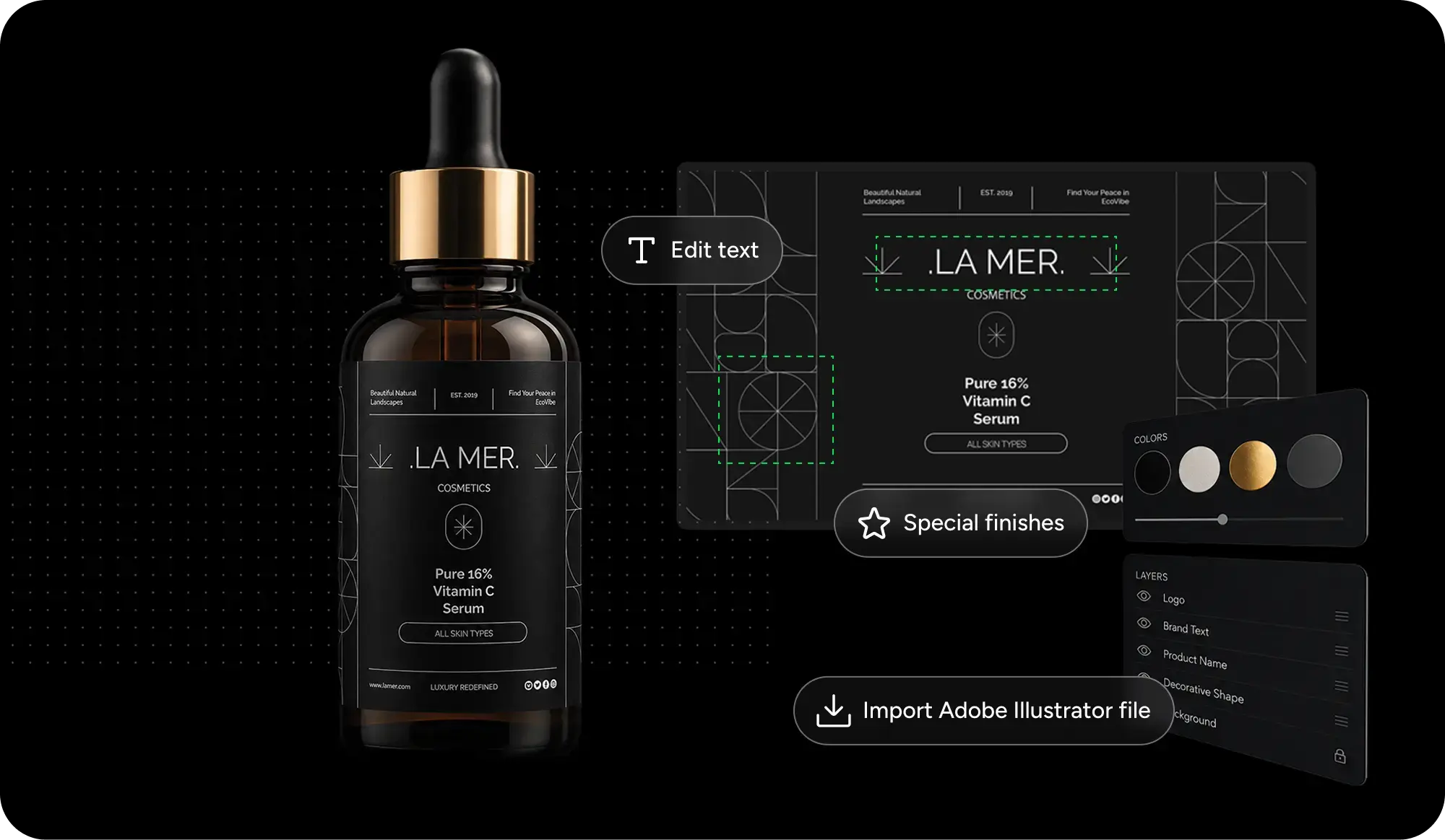 2D profesional packaging editor